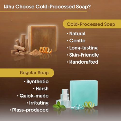 Image of Timb Tan Removal Bath Soap Bar | Handmade Cold Processed Skin Brightening Bathing Soap | With Mango Ginger, Manjistha & Olive Oil | 100% Chemical Free | For Men & Women - 100g (Pack of 3)