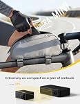 Ultra Mini Bike Pump Tire Inflator - Lamicall [5oz Ultra-Light][ 120 PSI] Portable Pump, 24 L/Min Inflation Speed, Auto Stop Tire Inflator with Guage for All Road Bike, Mountain Bike, E-Bike, Scooter