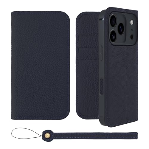 HANATORA for iPhone 17Pro �P�[�X �蒠�^ �{�v �X�}�z�P�[�X �X�}�z �X�^���h �X�g���b�v �t�� �V�������N�J�[�t���U�[ �x���g�Ȃ� �}�O�l�b�g�Ȃ� �l�C�r�[ H0XA-17Pro-Navy �M�t�g �a���� ���� �j�� �ޏ� ����