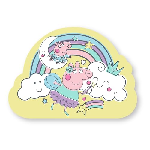 Coussin Peppa Pig Character World rose double face pour lit enfant