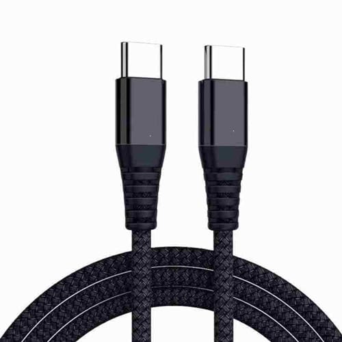 Image of USB-C to USB-C Charger Cable 1.5m, Nylon Braided Type C Fast Charging Lead Power Delivery for Compatible with iPhone 16 15 Pro Max, Galaxy S25 S24 S23 Ultra S21 Plus S22 S20Fe, Pixel 7/8/9, MacBook