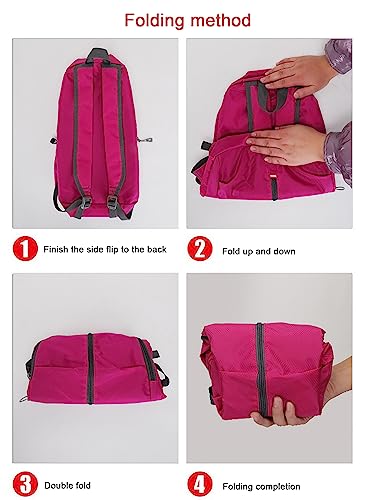 Mochila ligera impermeable para trekking y viaje miniatura 7