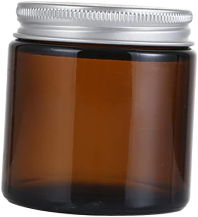 ULDIGI 10pcs DIY Aroma Candle Jars Cover Brown Glass Perfume Containers for Homemade Scented Candles for Aromatherapy and Home Decor