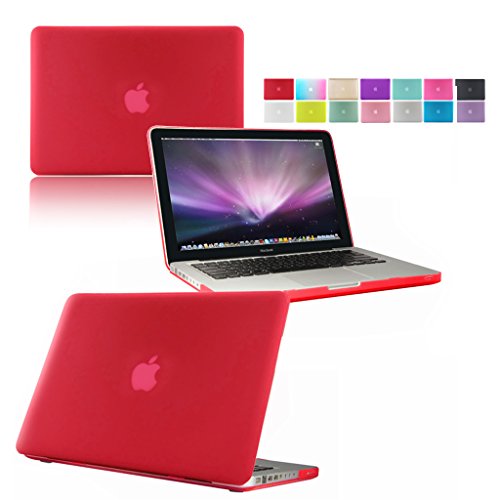 Love My Case Coque/nouvel caoutchoutée Coque rigide avec motif floral de marque d'écran haute qualité chiffons pour Apple MacBook Pro 33 cm 33,8 cm A1278 MacBook Pro A1278 13" Red