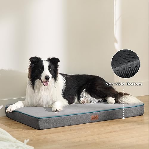 Bedsure IPL LASER HAIR REMOVAL Memory Foam Dog Bed For Large Dogs - Orthopedic Waterproof Dog Bed For Crate With Removable Washable Cover And Nonskid Bottom thumb #2
