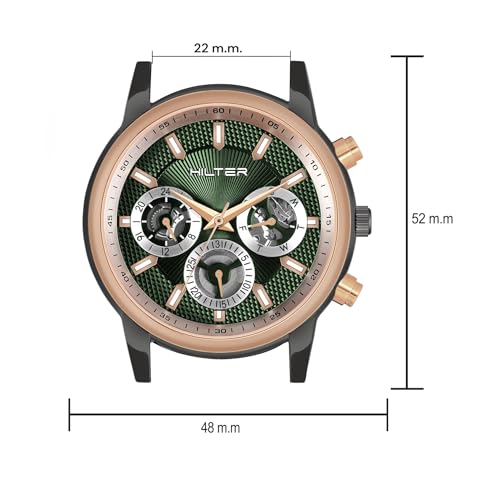 Image of HILTER Men's Wave Analog Dial Wrist Watch (ST4010)