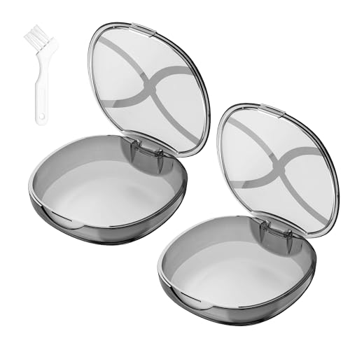 MOCEL Retainer Case with Vent Holes, Mouth Guard Case Dental Storage Container (White)