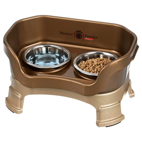 Neater Feeder Deluxe Mess Proof Dog Bowls Elevated for Small Bree...