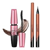 MAYBELLINE(メイベリン) メイベリン ボリューム エクスプレス ハイパーカール 02 ブラウン マスカラ ウォータープルーフ＋ハイパーシャープ ライナー R アイライナーウォータープルーフBR-2 ブラウンブラック