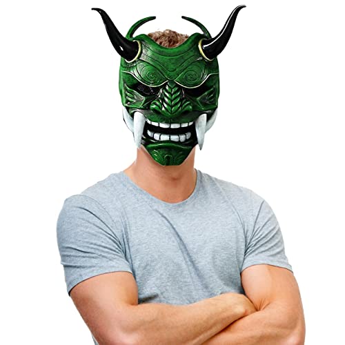 Tampa da do Dia das Bruxas, Escudo japonês, Acessórios para fantasias cosplay Hannya assustadoras ca