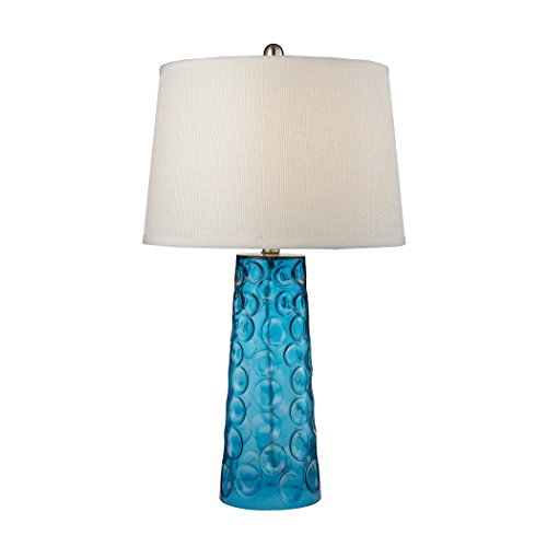 Buy 1 get 1 Diamond Collection D2619 Lighting Hammered Glass Table Lamp, 15" x 15" x 27", Blue Buy 1 get 1 Diamond Collection D2619 Lighting Hammered Glass Table Lamp, 15" x 15" x 27", Blue