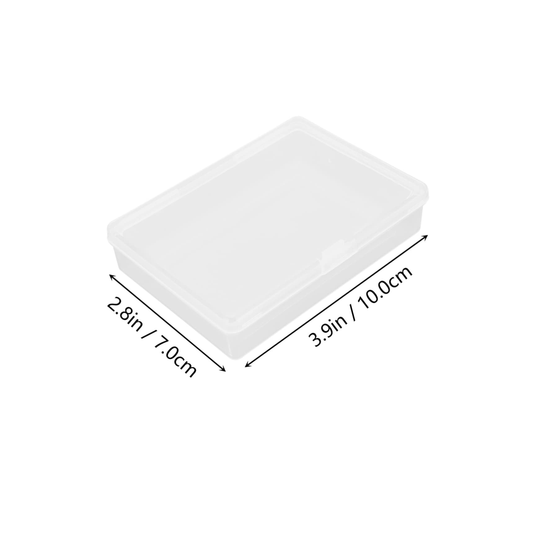 Yardwe 1set Transparent Cards Storage Box Simple Style Organizer for Design with Smooth Edges 6pcs