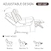 KISLOT Leather Recliner Chair for Adults Wall Hugger RV Recliner with USB Charging Ports Electric Power Reclining Sofa for Living Room Home Theater Seating Bedroom
