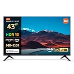 XIAOMI TV F 43, 109 cm (43 Pouces), 4K UHD, Smart TV, Fire TV, Contrôle Vocal Alexa, HDR10, MEMC, 2Go+32Go, Compatible avec AirPlay