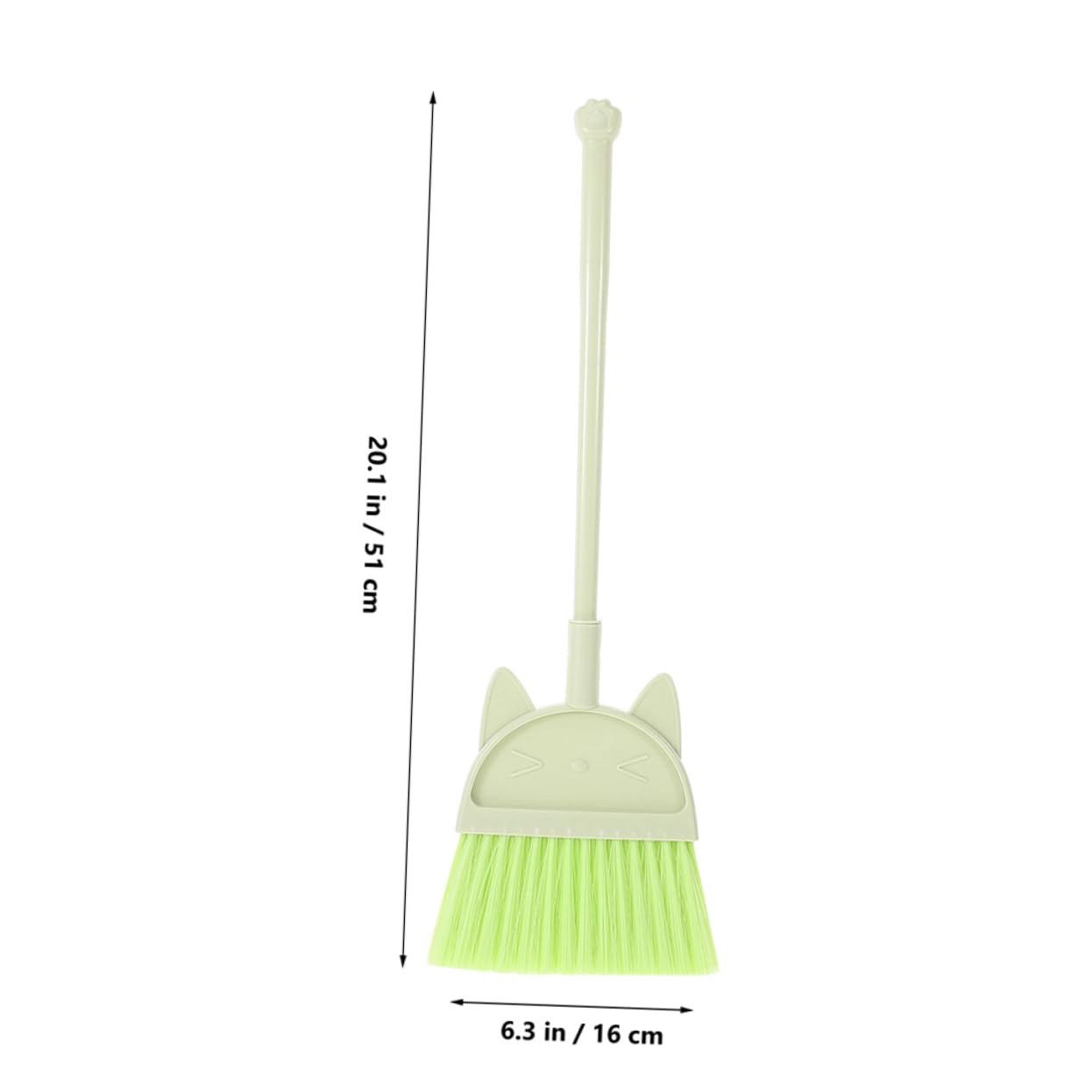 Happyyami 2 Pcs Kids Broom Set Soft Broom Dustpan Toddler Cleaning Compact Design Child Size for Play
