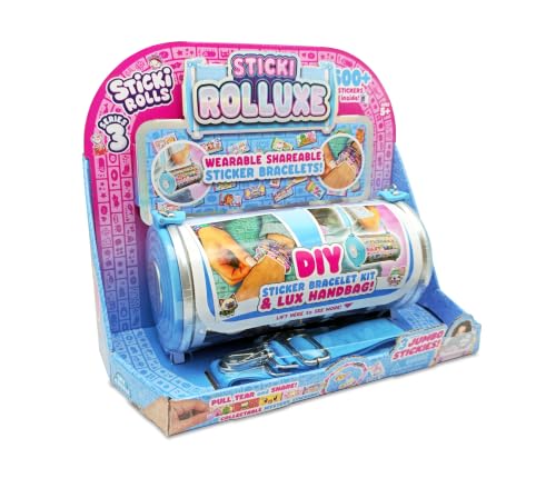 Sticki Rolls Sticki Rolluxe S3, Handbag Carry Case, Sticker Jewellery Craft Kit