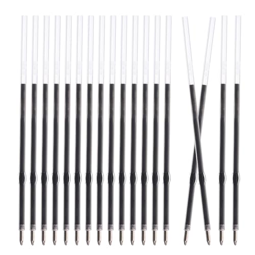 SHINEOFI 600 Pièces Recharges pour Stylo à Bille Noir 0,7 Mm Pointe Fine, Encre Fluide, Compatible Stylos Rétractables, pour Bureau et Examens