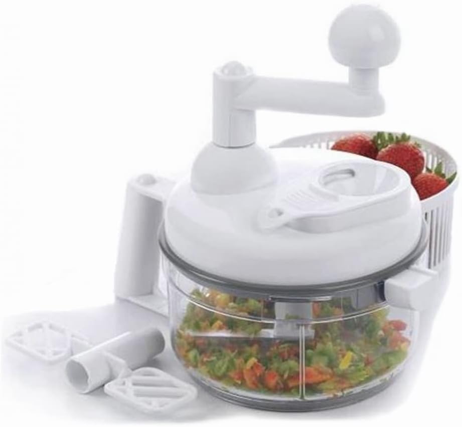 As Seen on TV Chefdini- Salsa Maker Vegetable Chopper and Food Processor, White