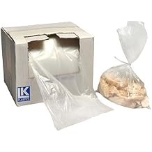 Elkay Plastics BOR1218HD 0.5 mil Utility Bags on Rolls with Twist Ties, 12" x 18", Clear Pack of 1000