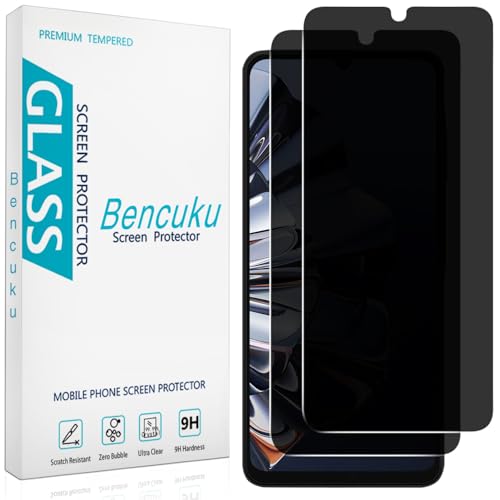 Bencuku 2 Pack Privacy Screen Protector for Samsung Galaxy A06 / Galaxy A05s Anti Spy Tempered Glass, Anti Scratch, Bubble Free