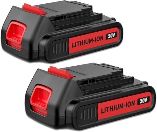 Image of Upgraded 2Pack 20v Max 4000mAh Replacement for Black and Decker 20V Battery Lithium MAX Compatible with Black Decker 20 Volt Battery LBXR20 LB20 LBX20 LBX4020 LBXR2040 LST220 Cordless Power Tools