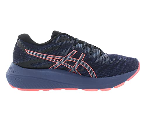Image of ASICS Gel-Kayano Lite 2 Womens Shoes Size 7.5, Color: Navy /Rosy Pink /Ocean Blue