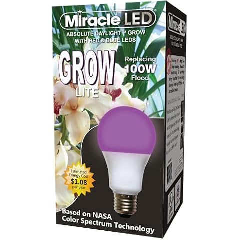 Miracle LED 605020 Grow Bulb, Red and Blue Cover