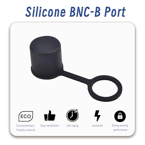 Image of 5 PCS BNC-B Port Anti-dust Plugs, Silicone Covers Caps Stoppers, Port Protector for Laptop, Phone, ID; 0.35 inch