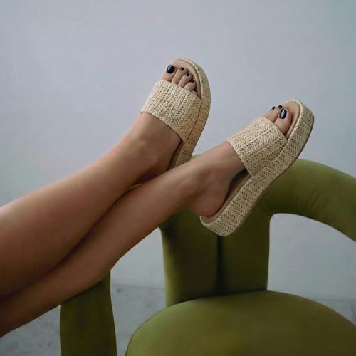 Image of CUSHIONAIRE Women's Kudos Platform Slide Sandals