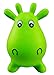 Green Cow Bouncer with Hand Pump, Inflatable Space Hopper, Ride-on Bouncy Animal