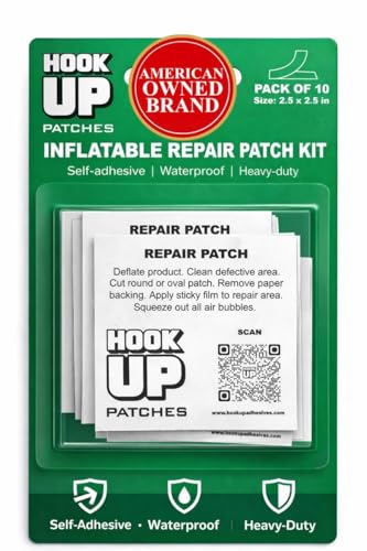 HOOK UP Inflatable Repair Patches – Heavy Duty Peel &