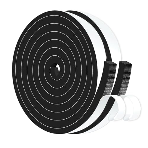 Image of Weather Stripping Tape for Door,High Density CR,1 /2 in x 1 /2 in x 26Ft