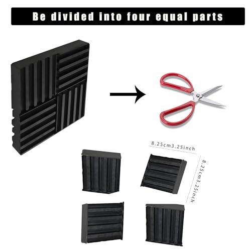 Laniakea LAUS-RUBBERPADS-8PCS-BK-220723 8Pcs Anti-Vibration Pads thumb #5