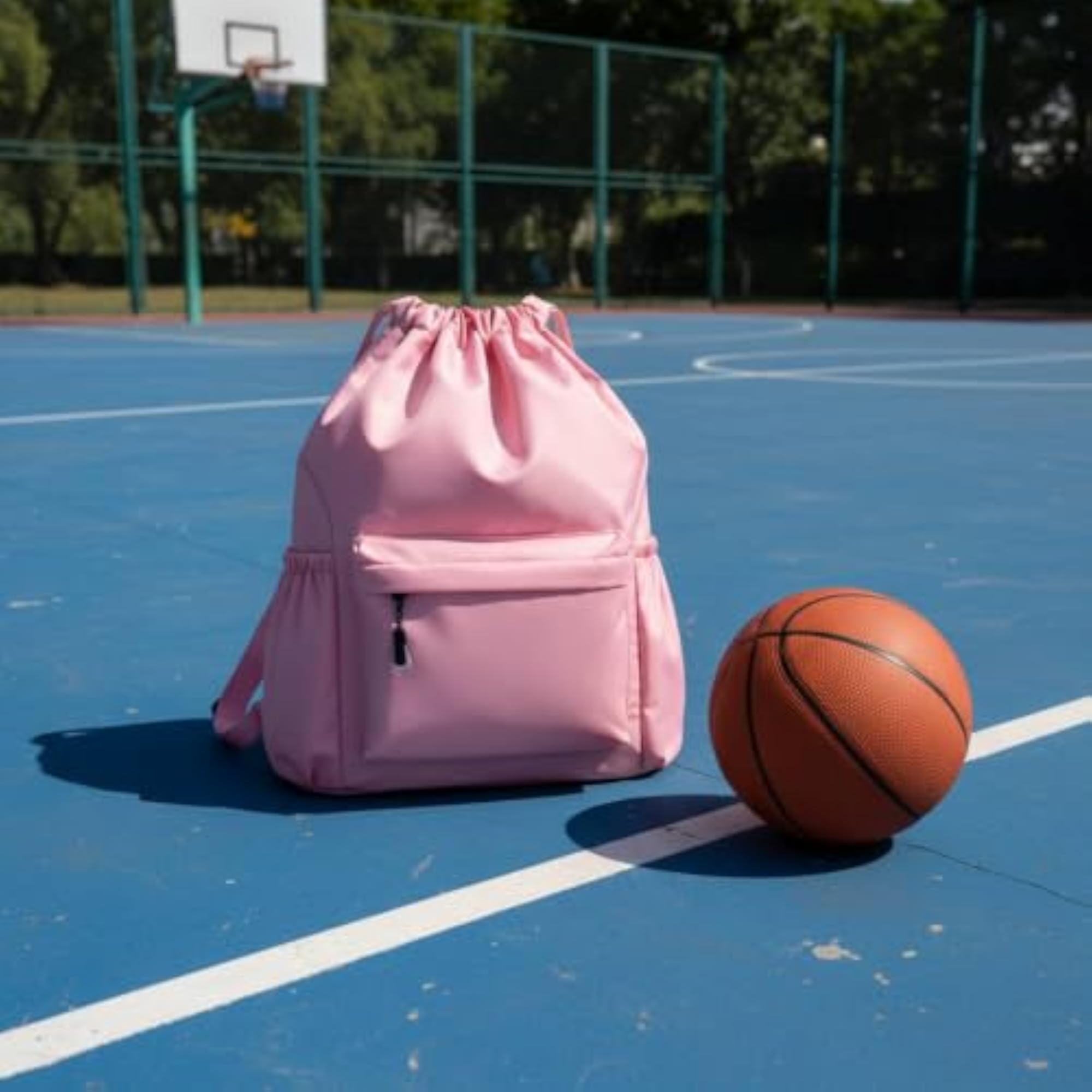 Damp-Dry Compartment Separation Bag Large Capacity Drawstring Backpack