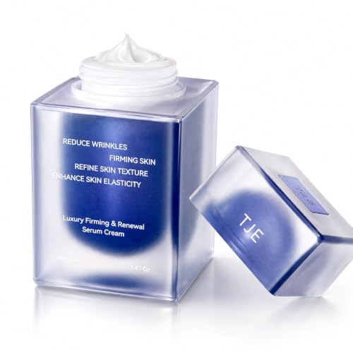 joefuud Peptide Firming Face Cream for Women, Lightweight Anti-Aging Moisturizer with Niacinamide, Ectoin, Squalane, Hyaluronic Acid for Fine Lines, Wrinkles, Dry Skin, 40 g, 1.41 oz