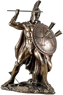Veronese 708-6932 Figurine Fighting Leonidas Felderr Sculpture Persian Spartate Xerxes