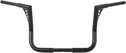 Miniatura 5 de TCT-MOTORPARTS Barras negras de 12 pulgadas de altura Ape para manillar de 1-14 pulgadas para Harley Touring Electra Street Glide, Ultra Limited y