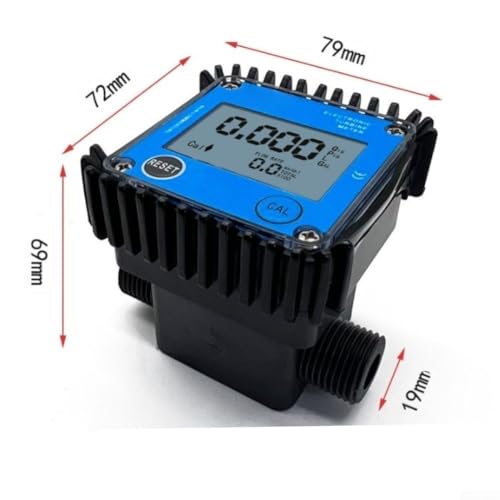 Medidor de flujo digital K24 para combustible diésel con pantalla LCD 7