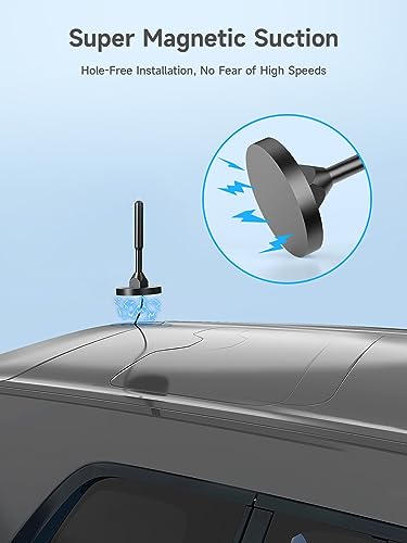 Image of Vehicle Cell Phone Signal Booster for Car, SUV and Truck | Boosts 5G 4G LTE Data & Volte on Band 12 /13 /17 | Omni-Directional Roof Antenna Easy Installation | FCC Approved
