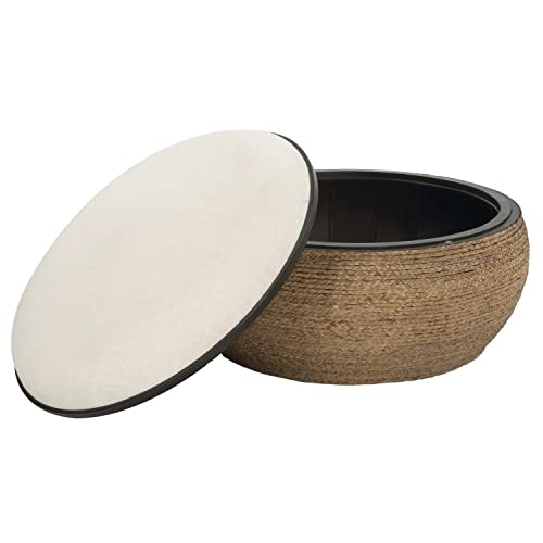 Uttermost Island Natural And White Storage Coffee Table #TOP1