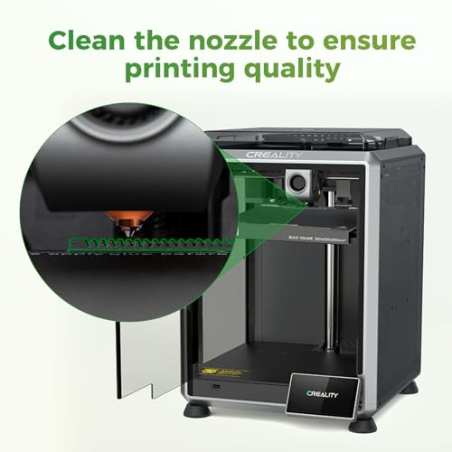 Creality Original K1/K1 Max/K1C/K1 SE Mehrfarben-CFS-Upgrade-Kit Düsenwischer-Baugruppe, Mundwischstreifen für 3D-Drucker der K1-Serie, Original-Ersatzteile aus Gummi zum Reinigen der Düse