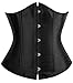 Alivila.Y Fashion Womens Plus Size Vintage Underbust Waist Training Corset 2686A-Black-4XL