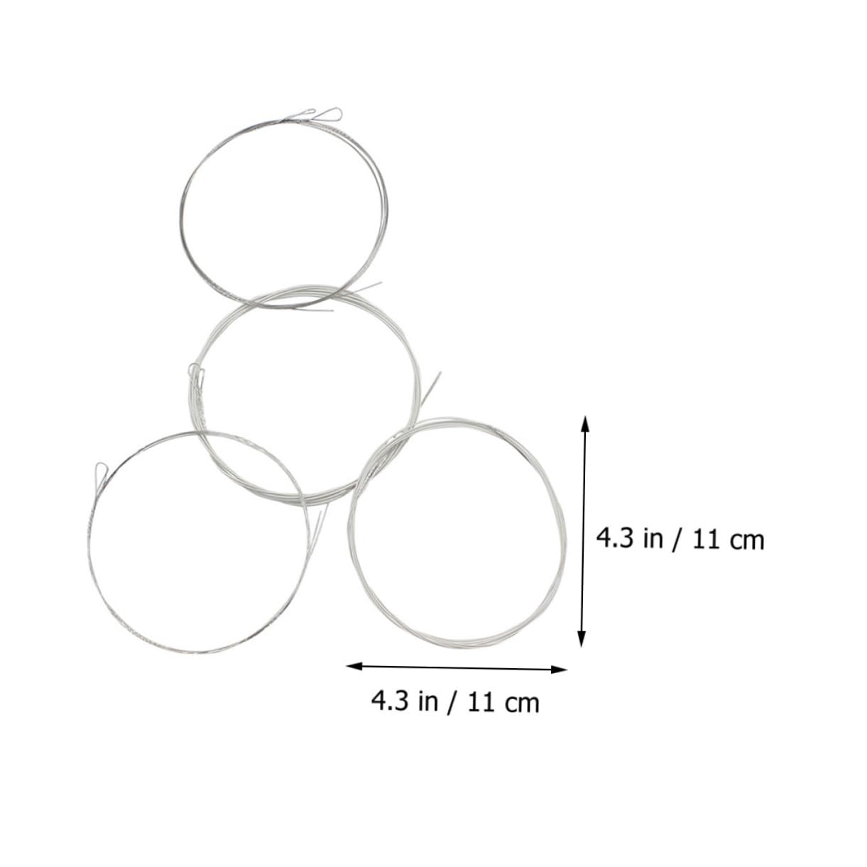 Milisten 8-String Mandolin Steel Strings Set Bronze Wound Replacement Strings for Mandolin Instruments Sturdy Universal Steel Accessories