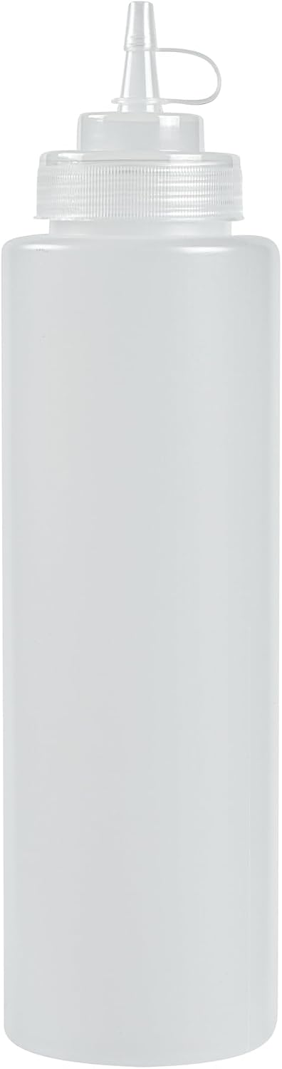 Restaurantware 32 oz Clear Plastic Squeeze Bottle