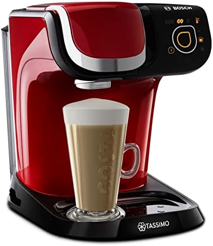 Tassimo Bosch My Way 2 TAS6503GB Coffee Machine, 1500 Watt, 1.3 Litre - Red