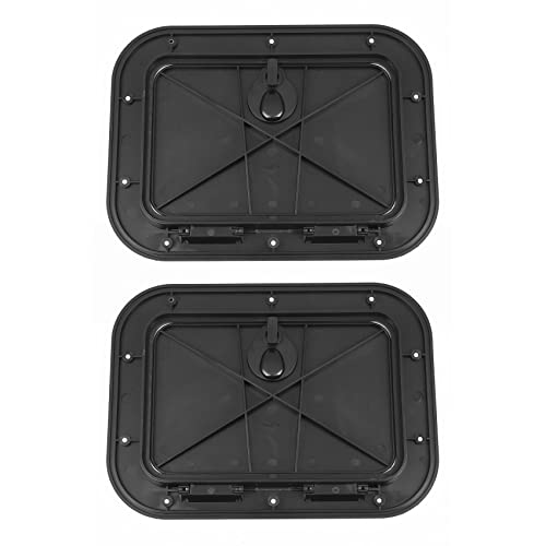 Trappe d'inspection pour bateau et kayak noir 380x280mm lot de 2