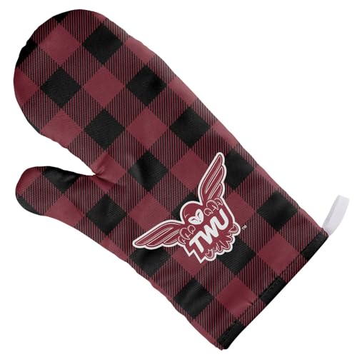 Texas Womans University Buffalo Check Oven Mitt Kitchen and BBQ