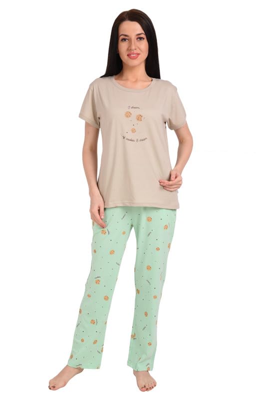 Bedtime StoryWome's Cotton Panda Printed Full Pants