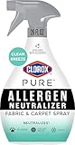 Clorox PURE Allergen Neutralizer Fabric and Carpet Spray, Clean Breeze, 26 Fluid Ounces