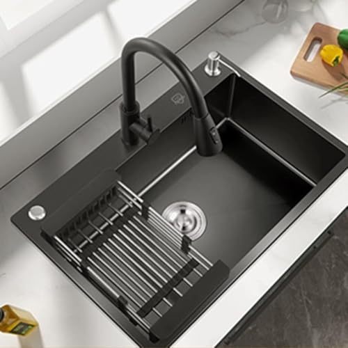 ビルトイン 引き出し式蛇口付きワークベンチ埋め込み式キッチンシンク(75*45cm)